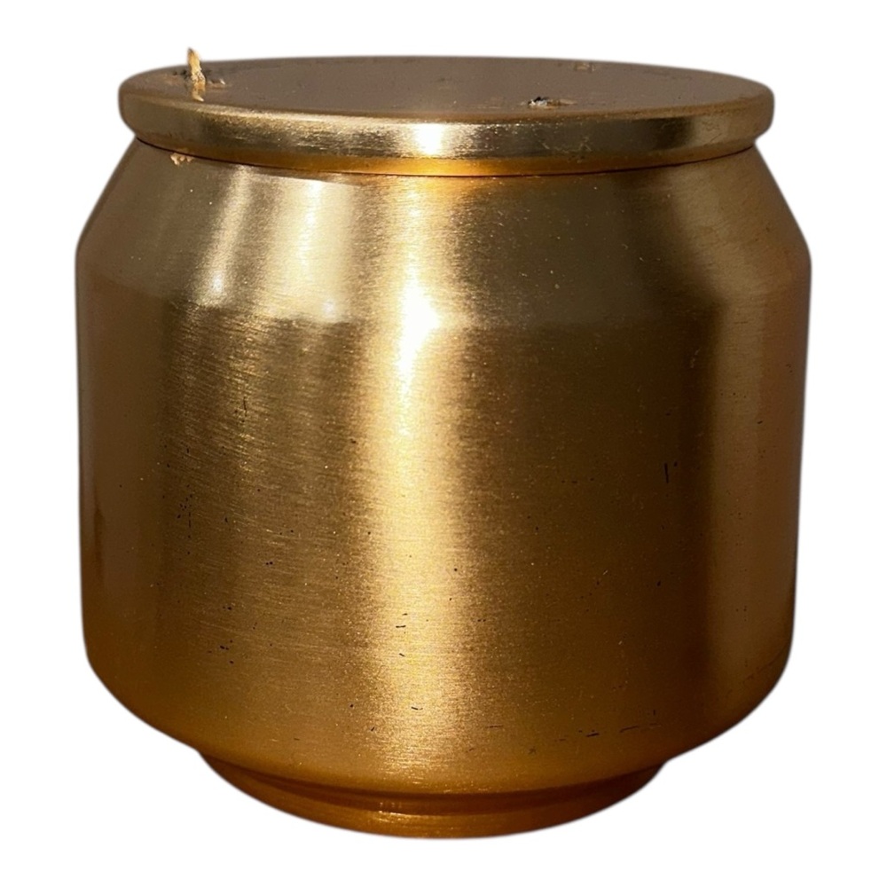 Anthropologie The Gather Scented Candle - Ambered Topaz - Gold *Imperfect Jar*